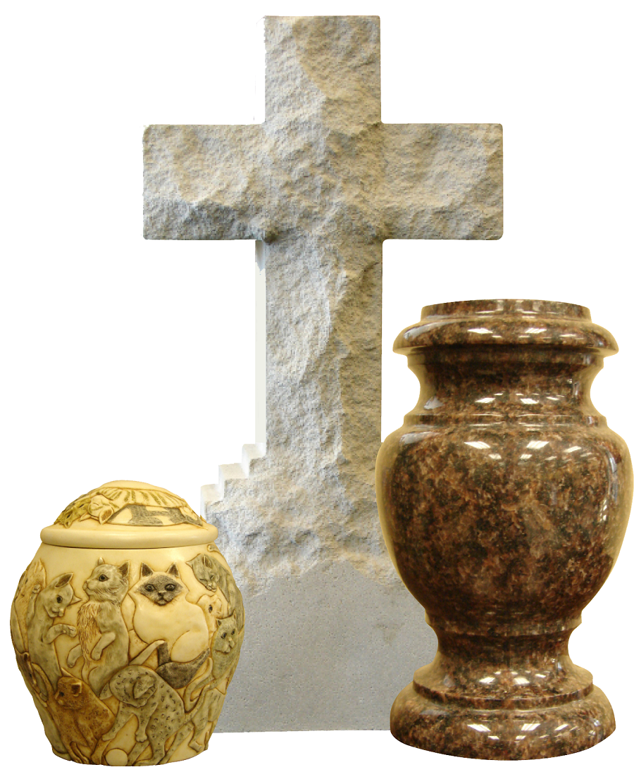 Ericson cross urns